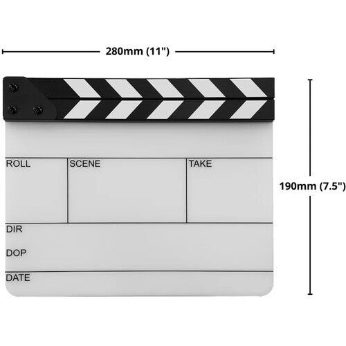 Filmsticks Action! Nano Acrylic Medium Clapperboard (3 x 2.8")