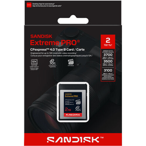 SanDisk 2TB Extreme PRO CFexpress 4.0 Type B Memory Card
