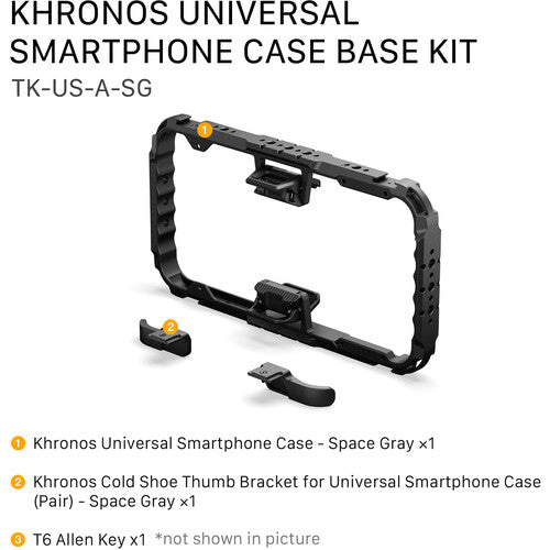 Tilta Khronos Universal Smartphone Case Base Kit (Space Gray)