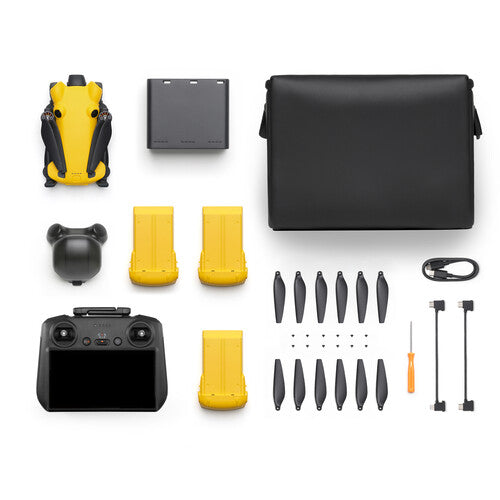 SKYROVER X1 Drone Fly More Combo with Remote Screen Controller (Yellow)