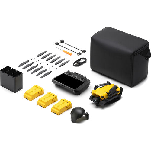 SKYROVER X1 Drone Fly More Combo with Remote Screen Controller (Yellow)