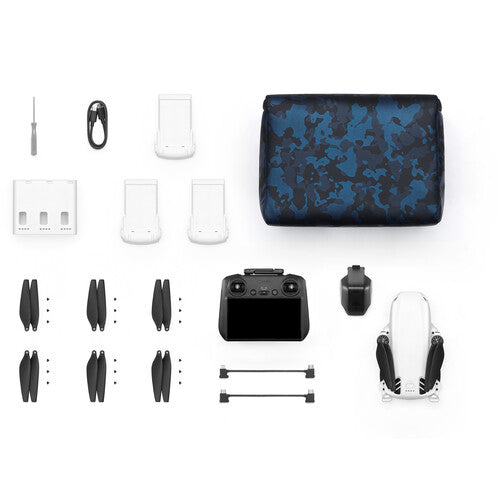SKYROVER S1 Drone Fly More Combo with Remote Screen Controller (White)