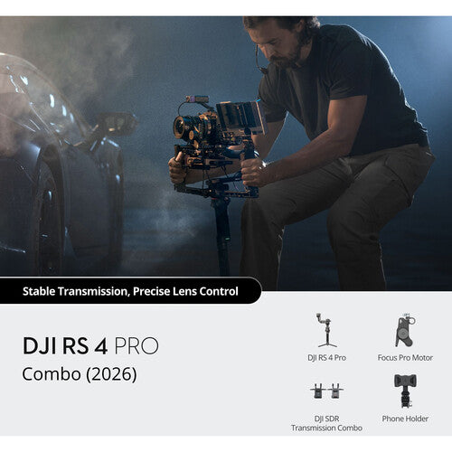 DJI RS 4 Pro Gimbal Stabilizer Transmission Combo