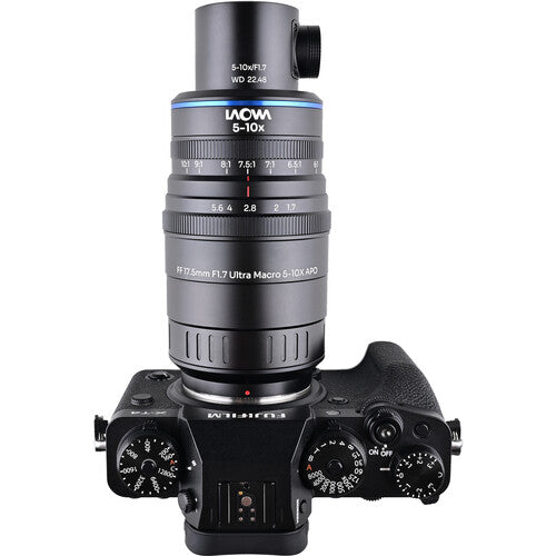 Venus Optics Laowa Aksen 17.5mm f/1.7 5-10x Ultra Macro APO Lens with Coaxial Illumination (FUJIFILM X)