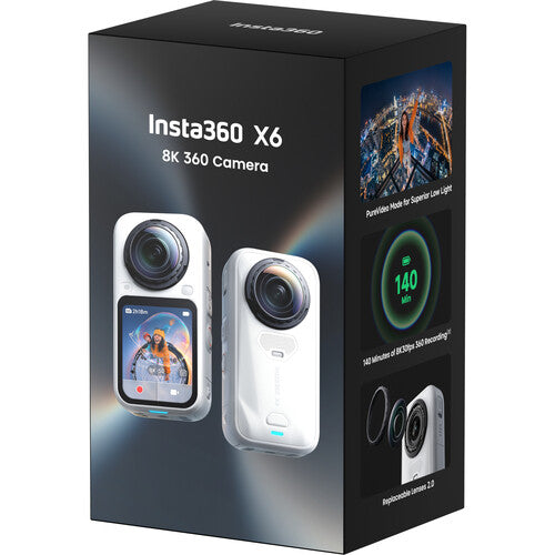 Insta360 X6 360 Degree 8K Camera Essentials Bundle (Arctic White)