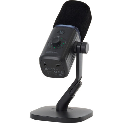 amaran Mic Wireless Dynamic Supercardioid Microphone Desktop Stand Kit (Charcoal)