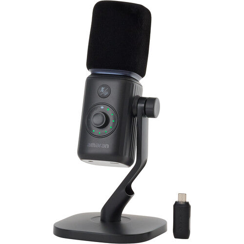 amaran Mic Wireless Dynamic Supercardioid Microphone Desktop Stand Kit (Charcoal)