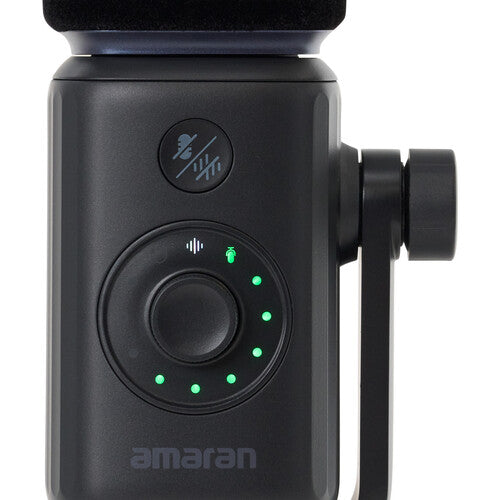 amaran Mic Wireless Dynamic Supercardioid Microphone Desktop Stand Kit (Charcoal)