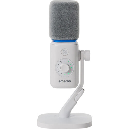 amaran Mic Wireless Dynamic Supercardioid Microphone Desktop Stand Kit (White)