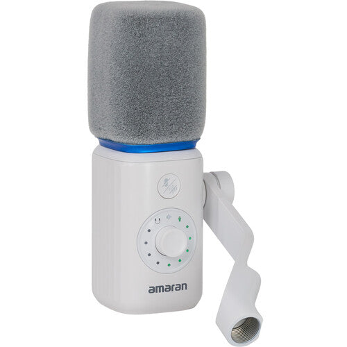 amaran Mic Wireless Dynamic Supercardioid Microphone Desktop Stand Kit (White)