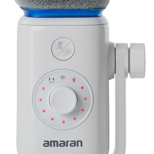 amaran Mic Wireless Dynamic Supercardioid Microphone Desktop Stand Kit (White)