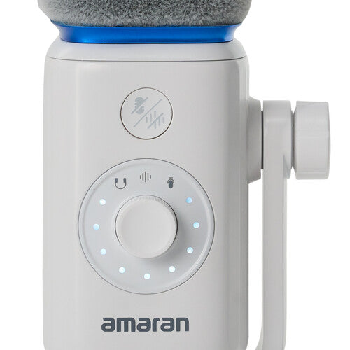 amaran Mic Wireless Dynamic Supercardioid Microphone Desktop Stand Kit (White)