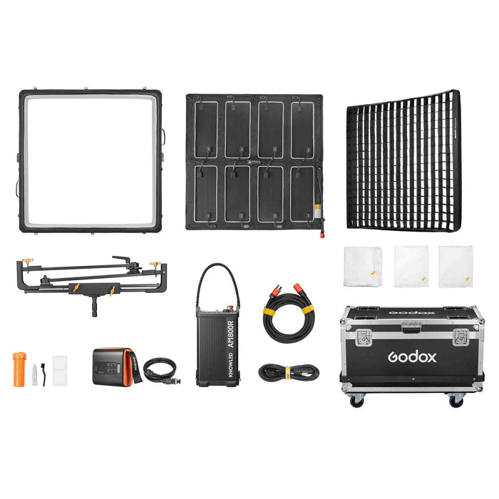 Godox KNOWLED AM800R RGB Inflatable LED Light Mat (4 x 4') with Flight Case