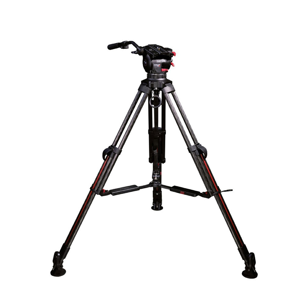 Cartoni Focus 10 SDS Fluid Head with 2-Stage Carbon Fiber Smart-Stop S ...
