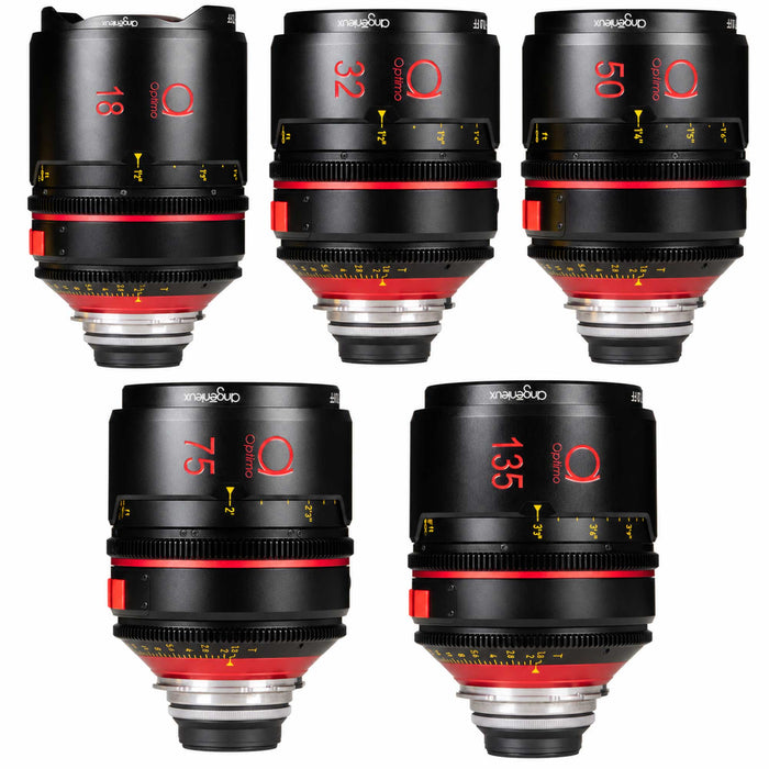Angenieux Optimo Prime 5 Lens Set (Feet) *Open Box Kit Special*