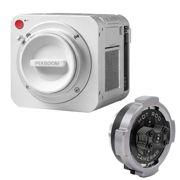 Pixboom Spark Camera with Hot Rod Cameras PL to E Adapter Bundle Kit (Silver)