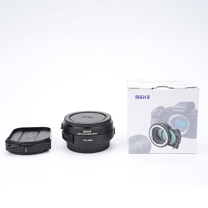 Meike Drop-In Filter Mount Adapter with VND & Clear Filters (L-Mount to EF)