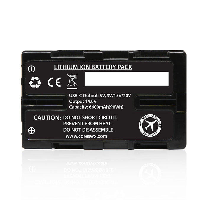 Core SWX Nano-U98X 14.8V Battery with D-Tap for Select Sony Camcorders