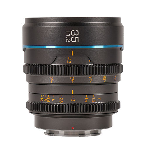 Sirui Nightwalker Series 35mm T1.2 S35 Manual Focus Cine Lens (X Mount, Gun Metal)
