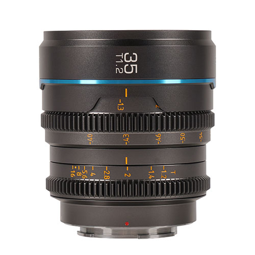 Sirui Nightwalker Series 35mm T1.2 S35 Manual Focus Cine Lens (RF Mount, Gun Metal)