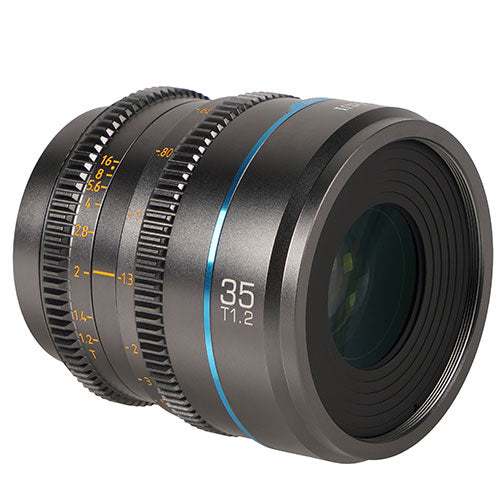 Sirui Nightwalker Series 35mm T1.2 S35 Manual Focus Cine Lens (X Mount, Gun Metal)