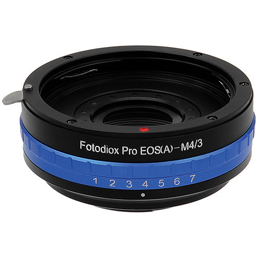 FotodioX Canon EF Pro Lens Adapter with Built-In Iris Control for Micro Four Thirds Cameras