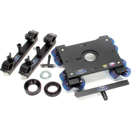 Dana Dolly Portable Dolly System with Universal Track Ends, 100 & 150mm Bowl Adapters