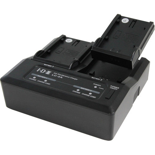 IDX System Technology Two-Channel Charger for 7.4V Canon, Panasonic, and Sony Batteries