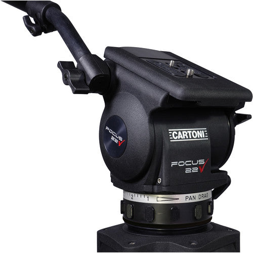 Cartoni Focus 22 Fluid Head with H602 Tripod Legs & Mid-Spreader (100mm)