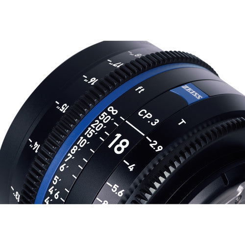Zeiss CP.3 18mm T2.9 Compact Prime Lens (ARRI PL Mount)