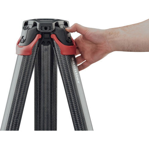 Sachtler Flowtech 75 MS Carbon Fiber Tripod with Mid-Level Spreader and Rubber Feet