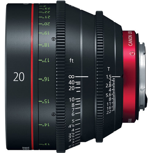 Canon CN-E 20mm T1.5 L F Cinema Prime Lens (EF Mount)