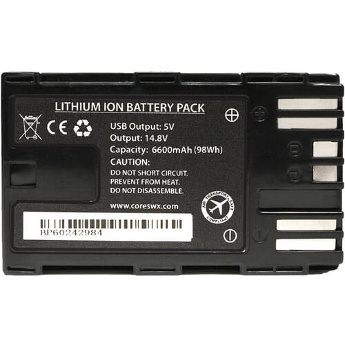 Core SWX NANO-C98 14.8V Battery with D-Tap for Select Canon Camcorders