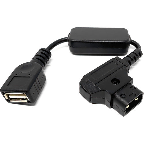 Kondor Blue D-Tap to 5V USB Converter Cable for Gold Mount/V-Mount Battery
