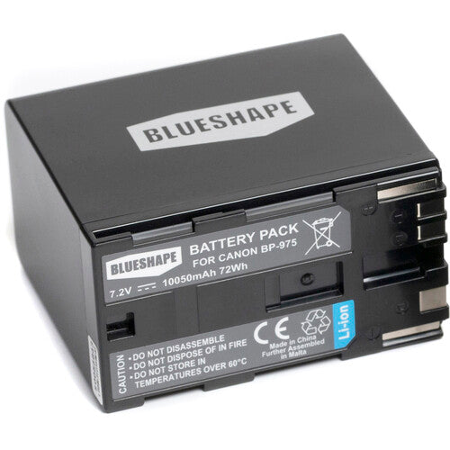 BLUESHAPE Canon BP-975 PLUS 7.2V 54Wh 7500mAh DV Power Pack Battery