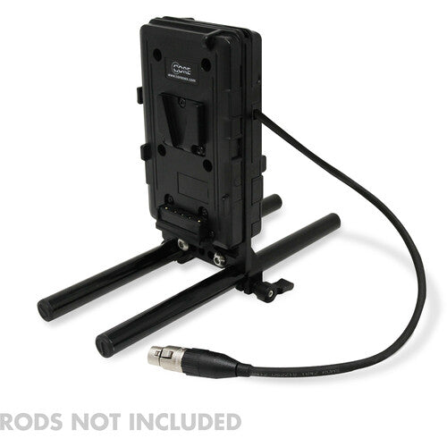 Core SWX Dual V-Mount Battery Plate with 15mm LWS Rod Clamp for 4-Pin XLR Devices