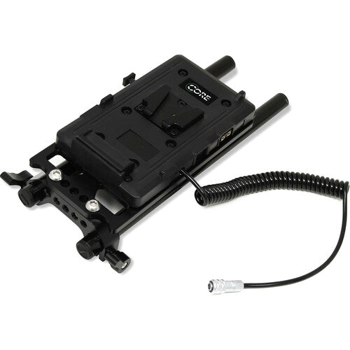 Core SWX Battery Plate with Cheese Plate & 15mm LWS Rod Clamp for BMPCC 6K/4K (V-Mount)