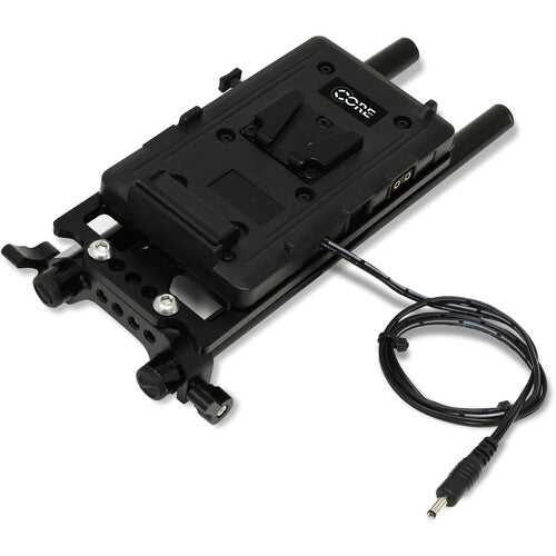 Core SWX Battery Plate with Cheese Plate & 15mm LWS Rod Clamp for Canon C100/C100 MK2 (V-Mount)
