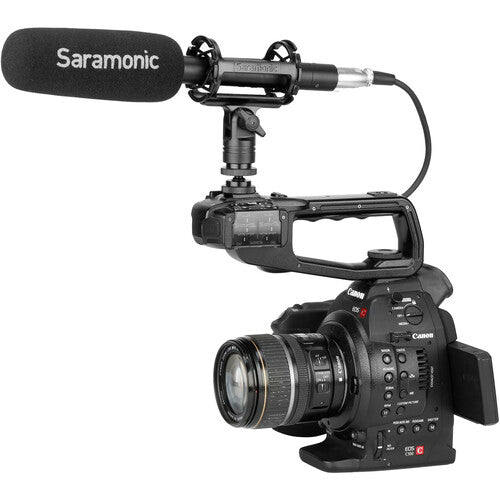 Saramonic Shock Mount for Shotgun Microphones 0.74 - 0.86 with Cold Shoe, 1/4", 3/8", 5/8" Mounting Options