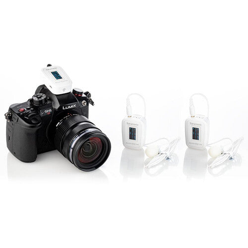 Saramonic Blink 500 Pro B2 2-Person Digital Camera-Mount Wireless Omni Lavalier Microphone System (2.4 GHz, Snow White)