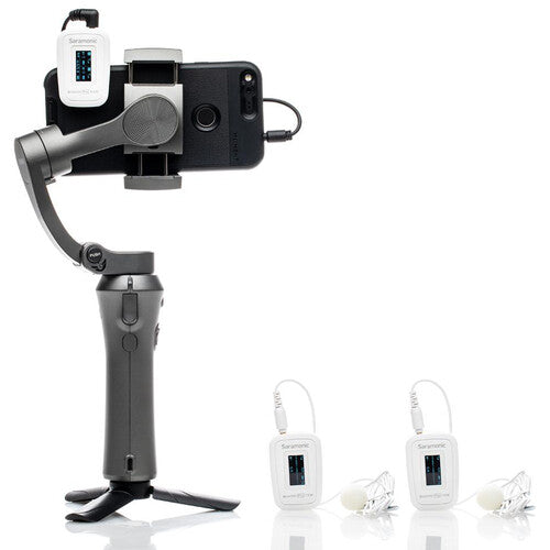 Saramonic Blink 500 Pro B2 2-Person Digital Camera-Mount Wireless Omni Lavalier Microphone System (2.4 GHz, Snow White)