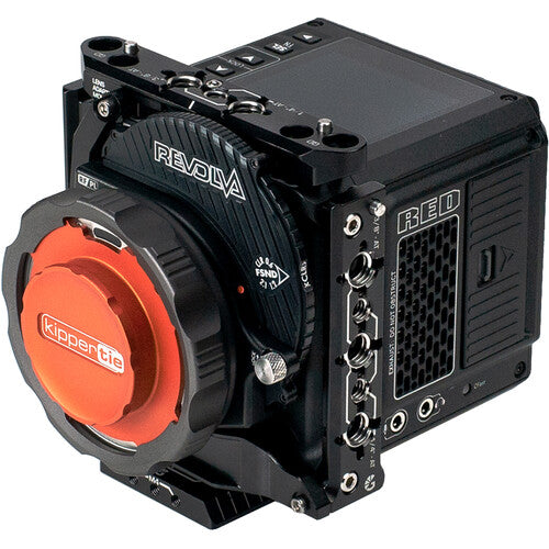 Bright Tangerine Kippertie Revolva/Adapta RF-to-PL Lens Adapter Support for RED KOMODO