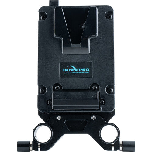 IndiPRO Tools Ultra Mini V-Mount Adapter Plate with 15mm Rod Clamp