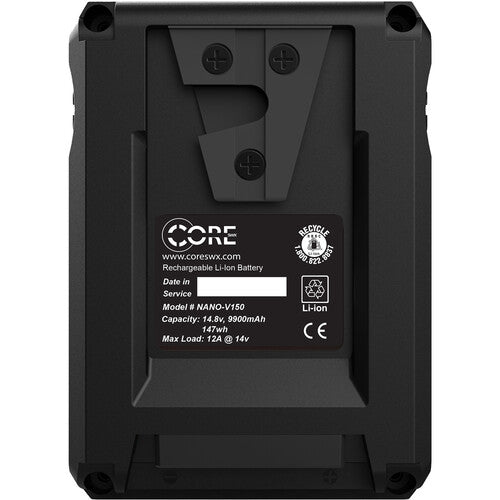 Core SWX NANO Micro 147Wh 4-Battery Kit with Quad Travel Charger (V-Mount)