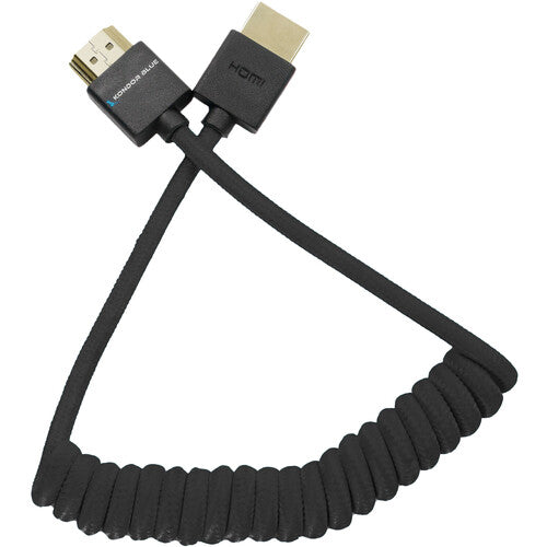 Kondor Blue Coiled HDMI Cable (Black, 12 to 24")