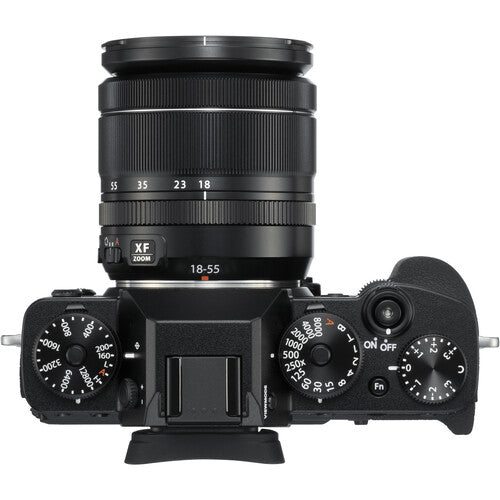 FUJIFILM X-T3 WW Mirrorless Camera with 18-55mm Lens (Black, USB Charging)