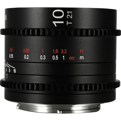 Venus Optics Laowa Zero-D Cine Lens 10mm T2.1 (MFT, Feet/Meters)