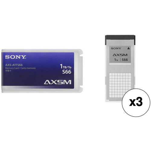 Sony 1TB AXS S66 Memory Card (3-Pack)