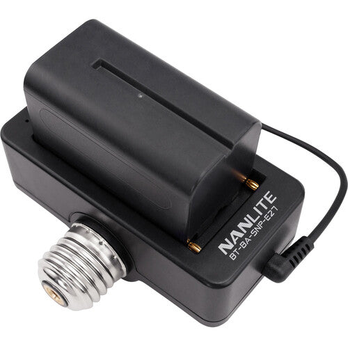 Nanlite NP-F Battery Adapter and Mount for PavoBulb 10C