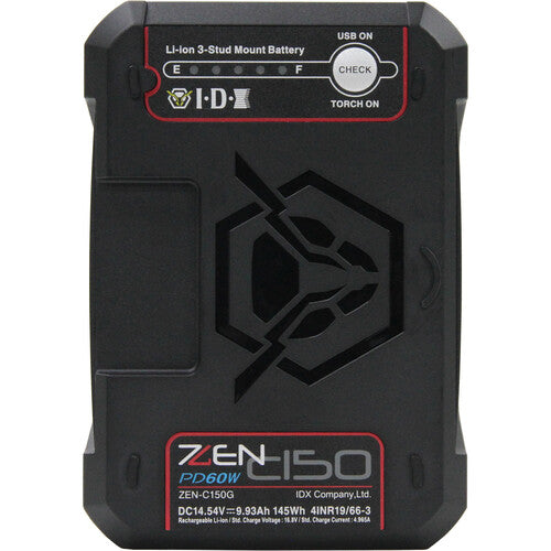 IDX System Technology ZENITH ZEN-C150G Gold Mount Lithium-Ion Battery (145Wh)